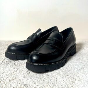 La canadienne black penny loafers (7.5)